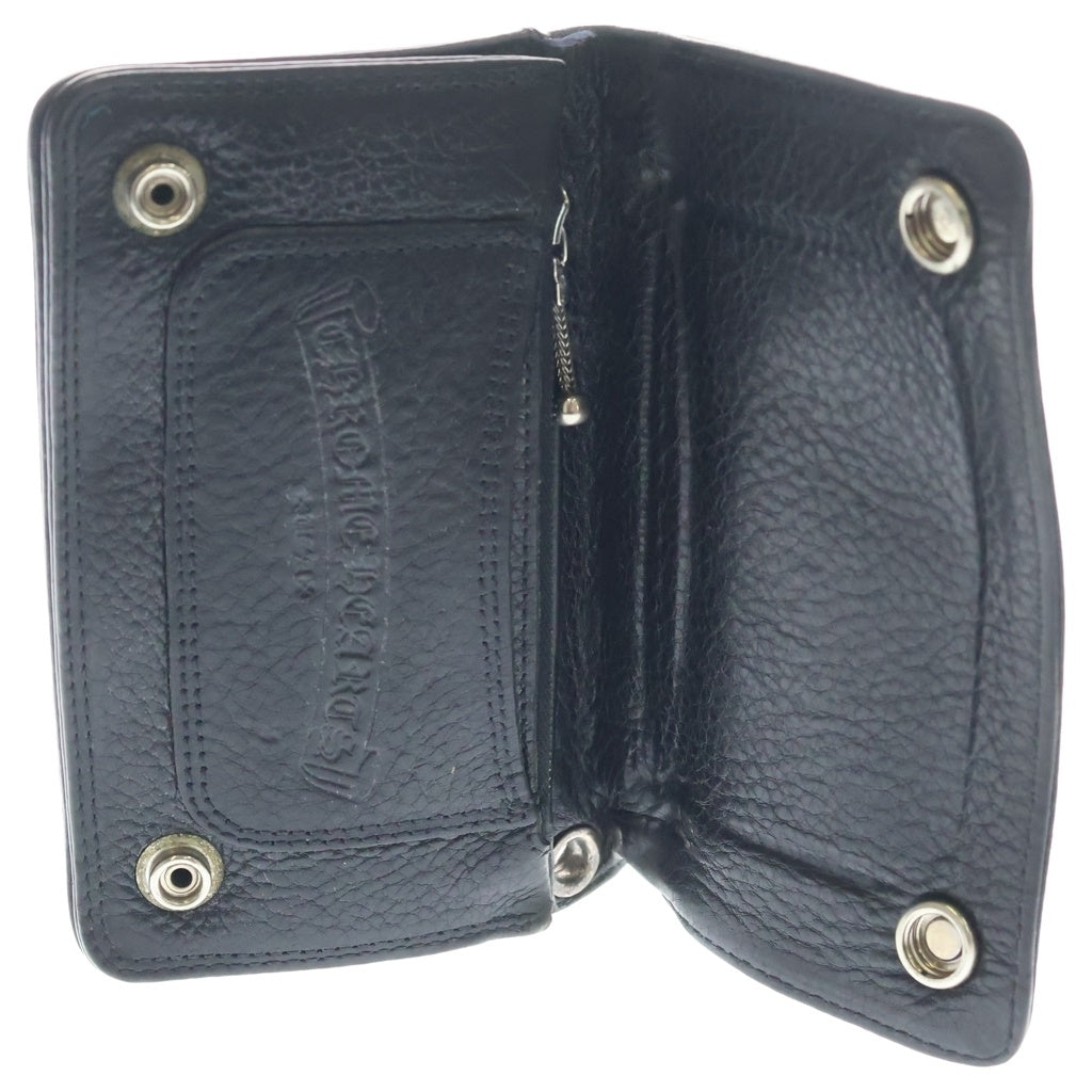 CHROME HEARTS(クロムハーツ) 1ZIP 1ジップ ケルティックボールボタン レザーウォレット 財布 ブラック