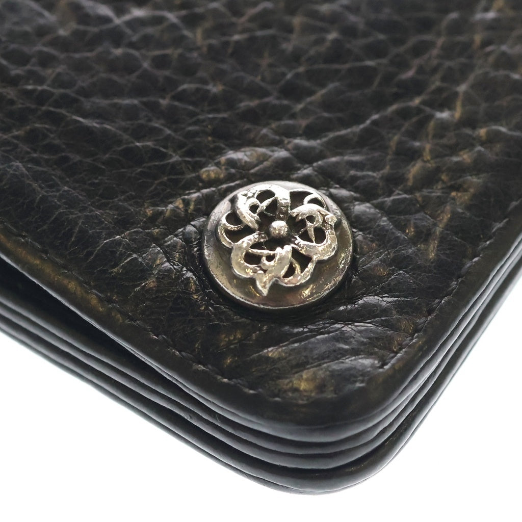 CHROME HEARTS(クロムハーツ) 1ZIP 1ジップ ケルティックボールボタン レザーウォレット 財布 ブラック