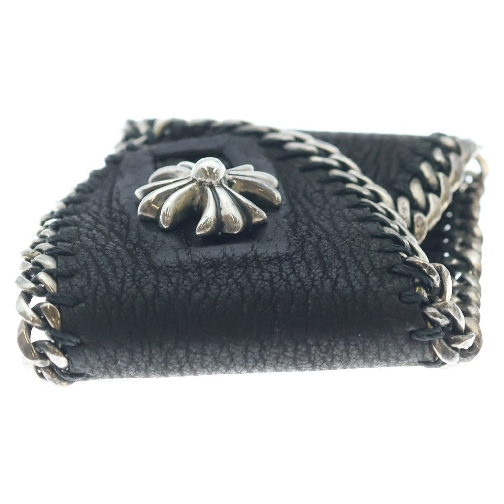 CHROME HEARTS(クロムハーツ) LTHR PSL CHプラスチャーム レザーブレスレット ブラック