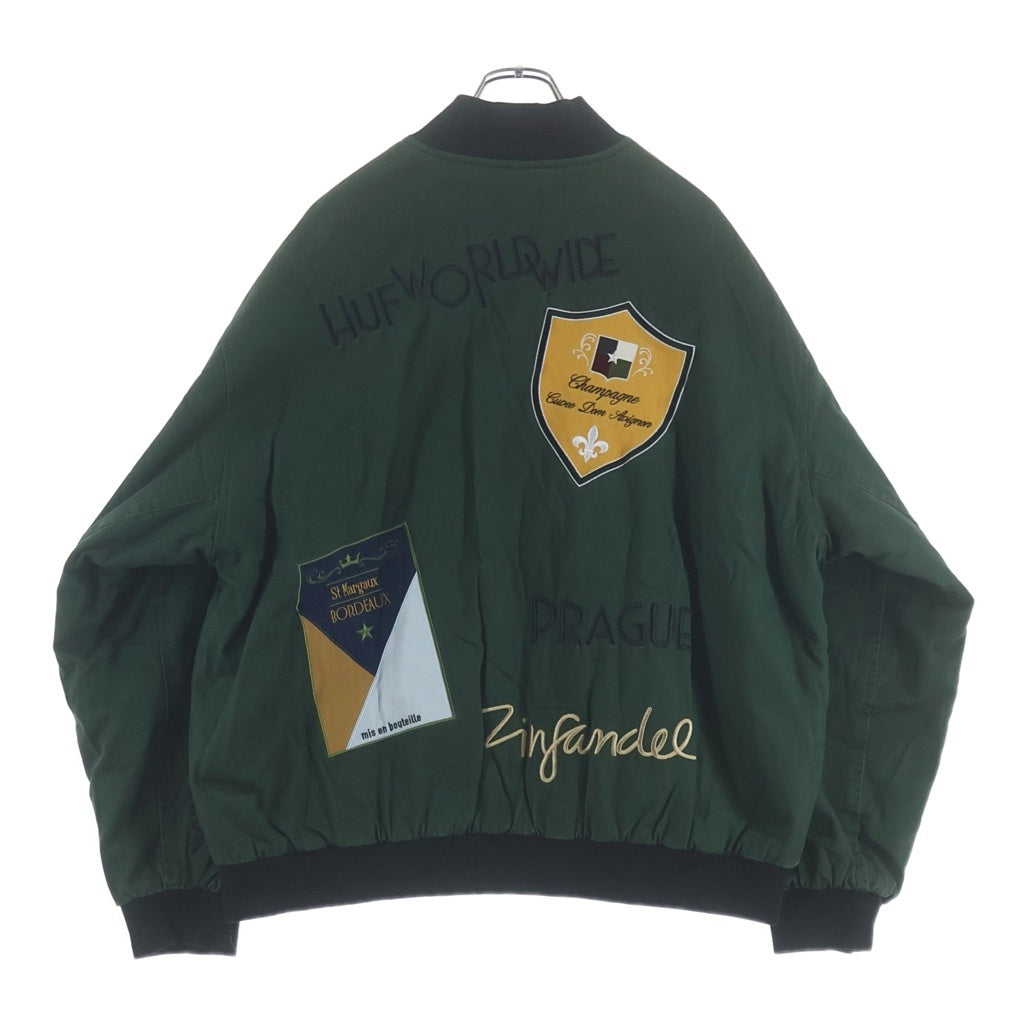 HUF(ハフ) Stratford Tour Jacket ストラトフォードツアーパッチジャケット グリーン JK00408