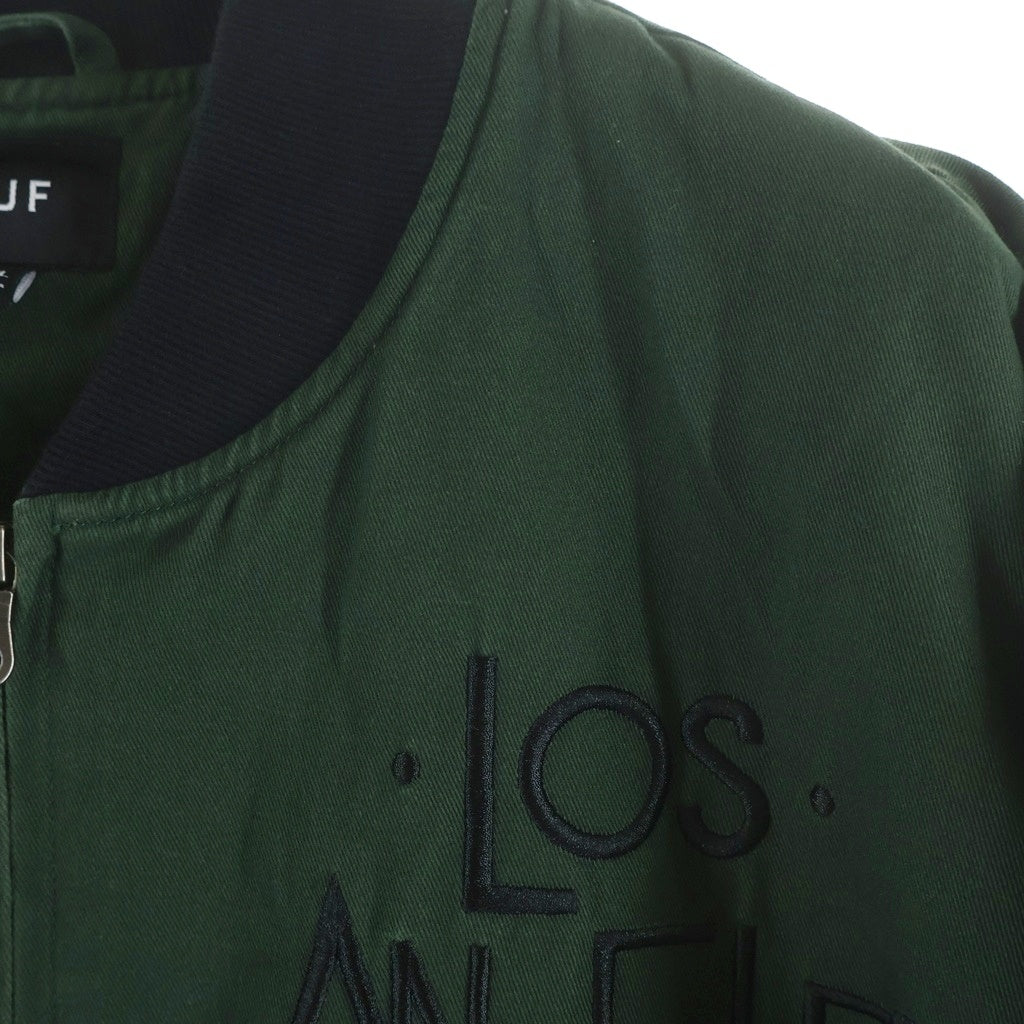 HUF(ハフ) Stratford Tour Jacket ストラトフォードツアーパッチジャケット グリーン JK00408