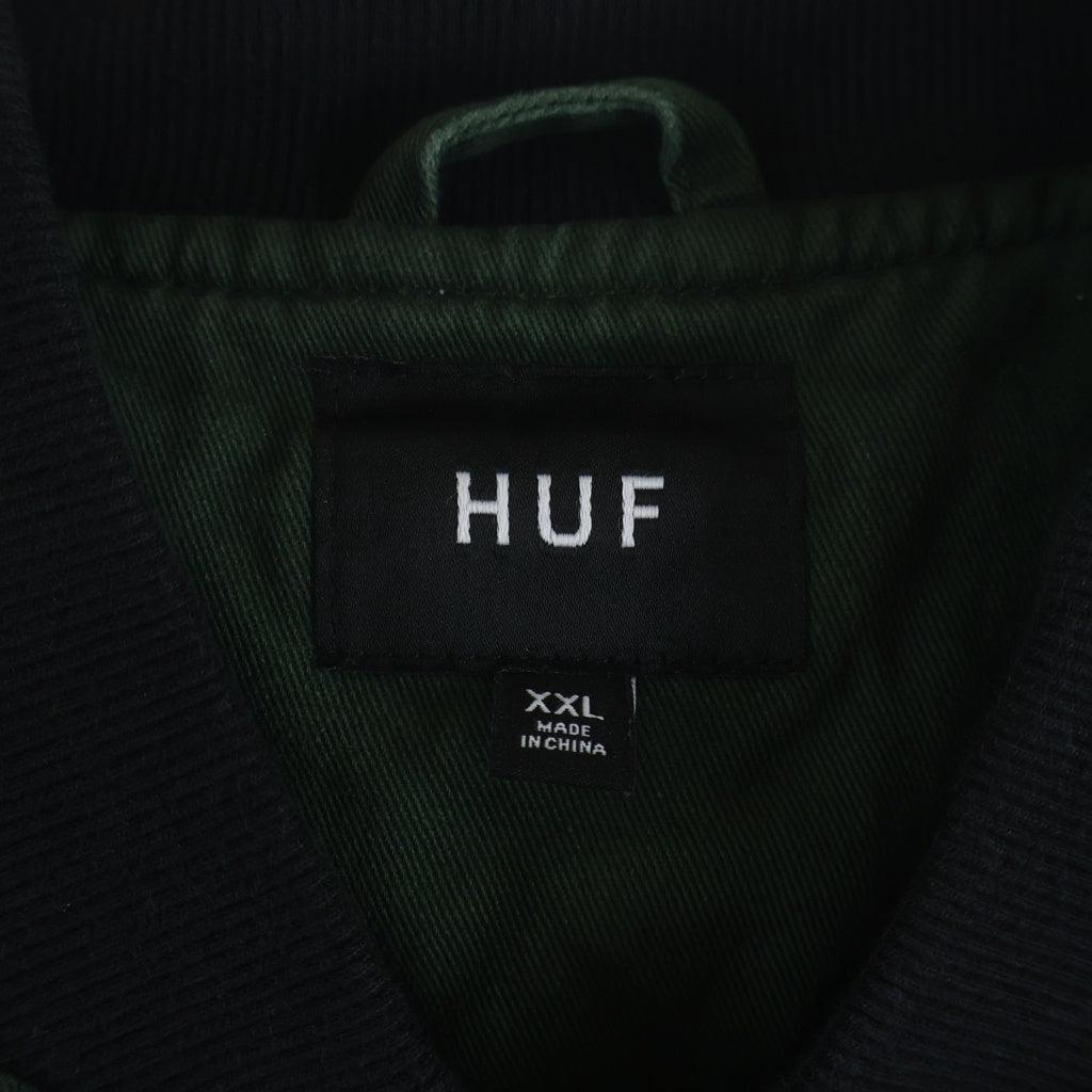 HUF(ハフ) Stratford Tour Jacket ストラトフォードツアーパッチジャケット グリーン JK00408