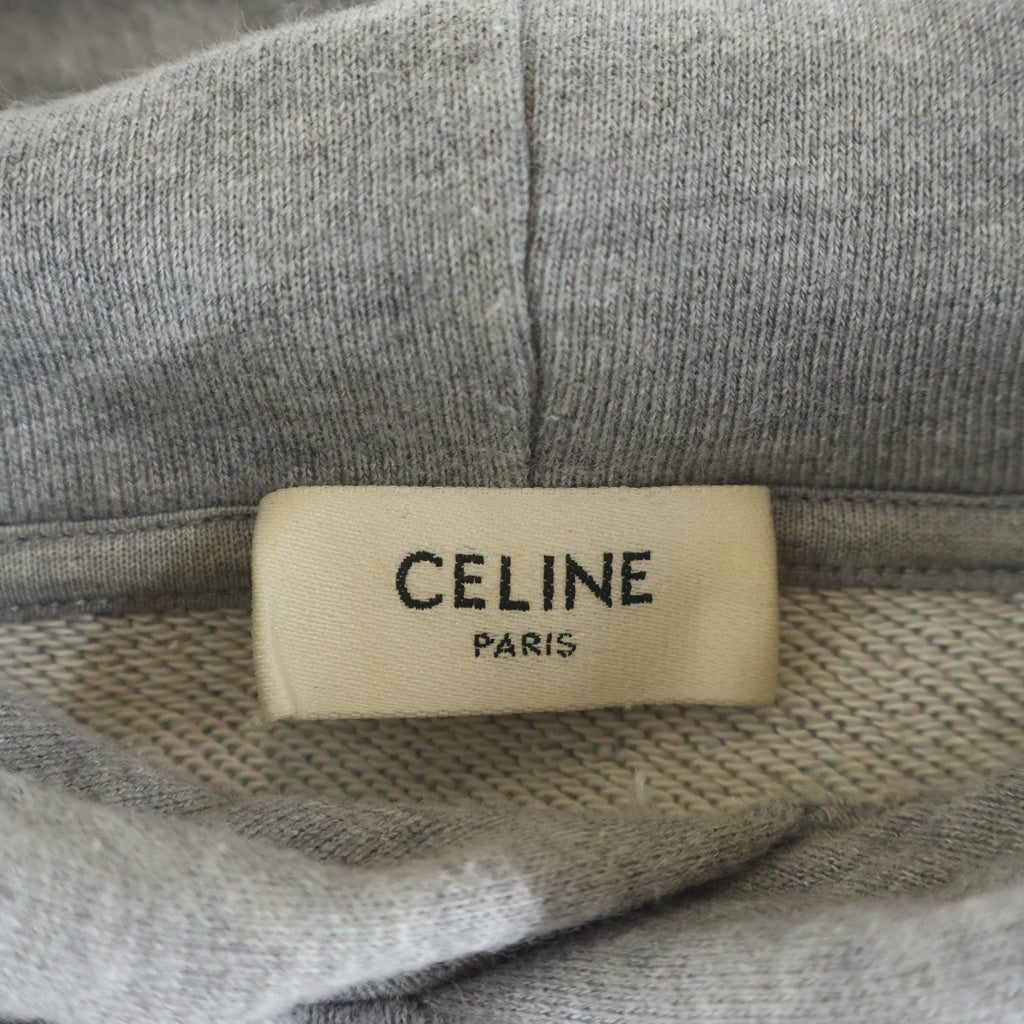 CELINE(セリーヌ) ロゴプリント プルオーバーパーカー グレー 2Y321052H