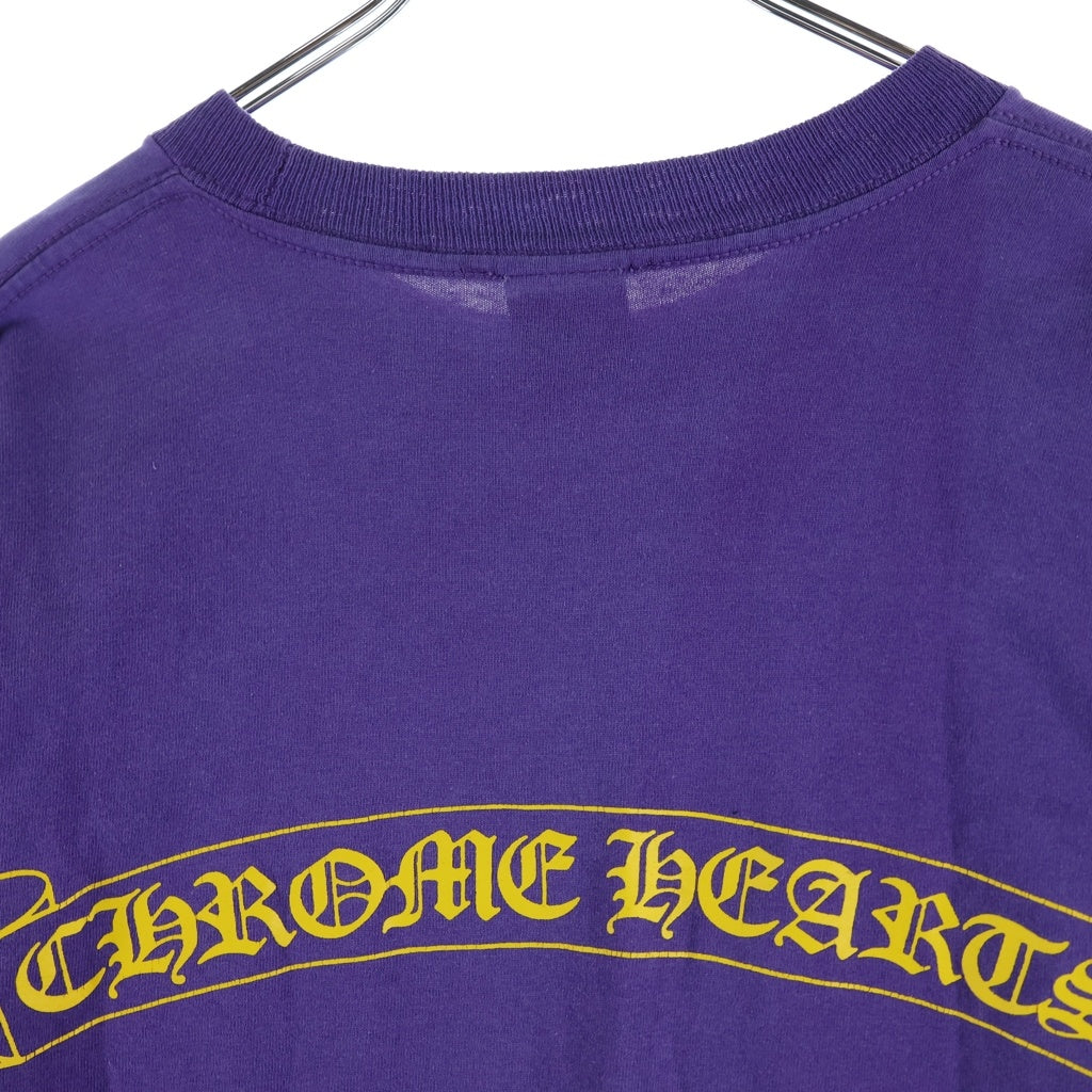 CHROME HEARTS(クロムハーツ) OLD S/S オールド バックスクロールラベルプリント 半袖Tシャツカットソー パープル