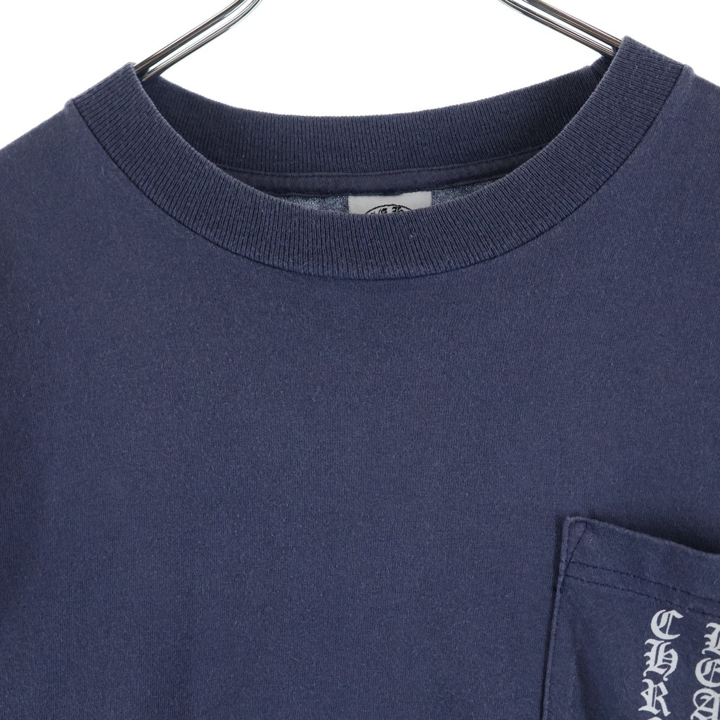CHROME HEARTS(クロムハーツ) OLD S/S オールド バックスクロールラベルプリント 半袖Tシャツカットソー ネイビー