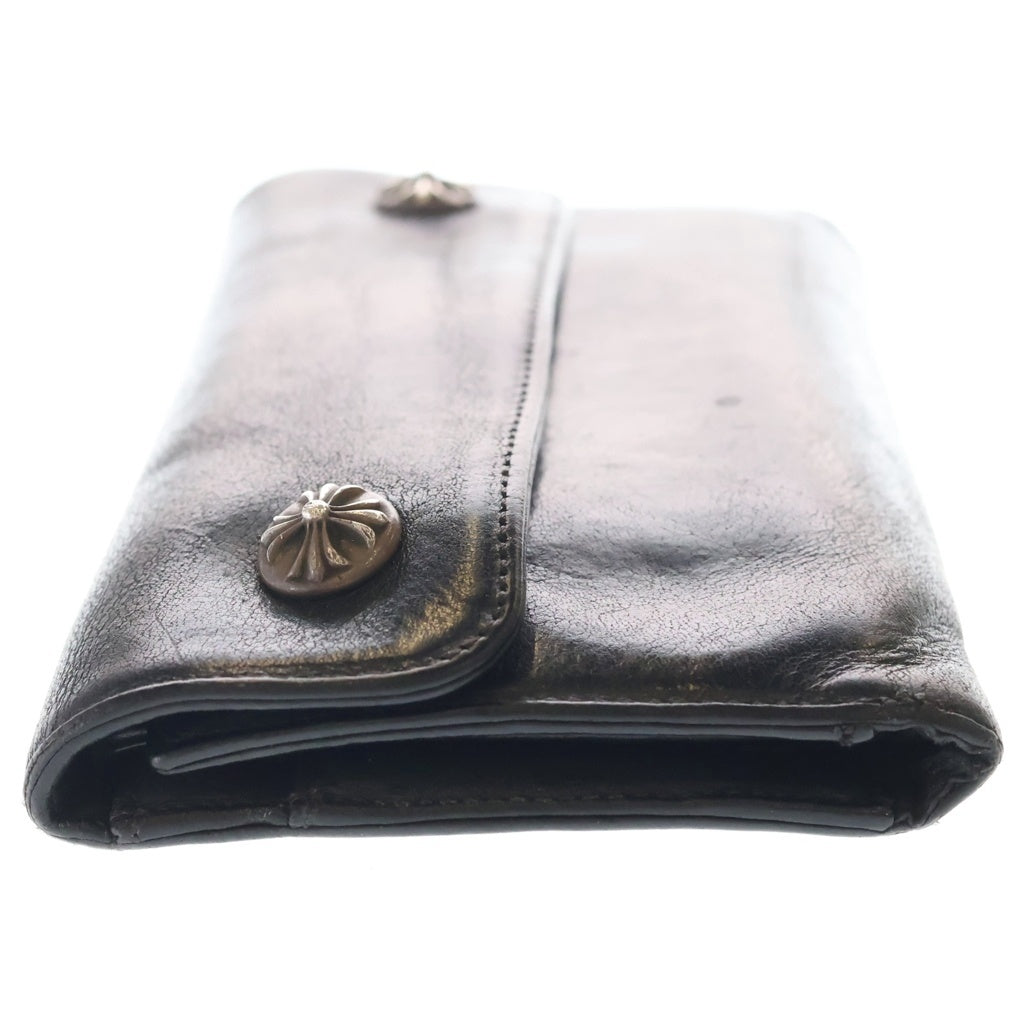 CHROME HEARTS(クロムハーツ) WAVE ウェーブ レザーウォレット 財布 ブラック