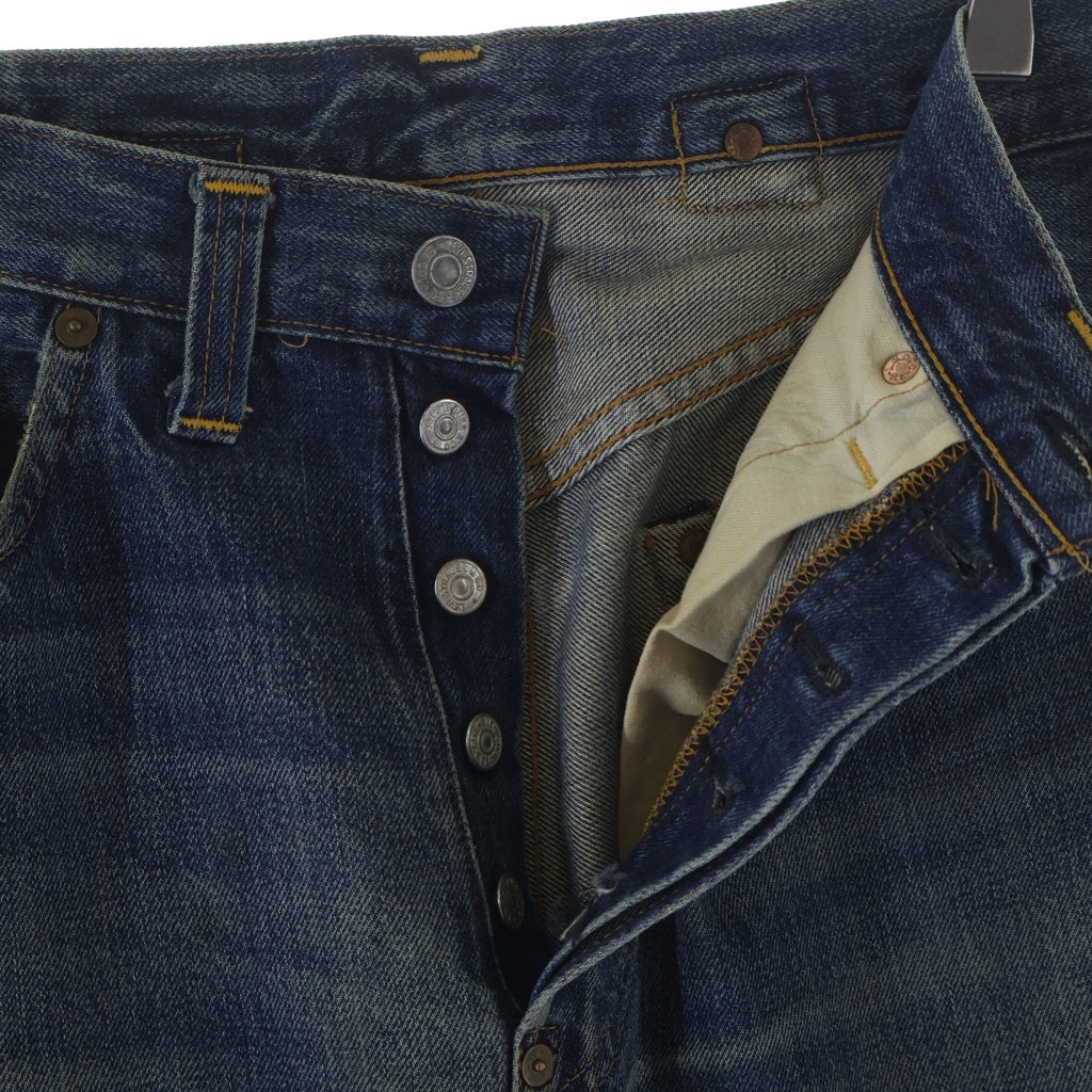 Levi's(リーバイス) 90S VINTAGE 501XXC 37年復刻 ボタン裏555 バレンシア工場 シンチバック ヴィンテージ ボタンフライデニムパンツ インディゴ