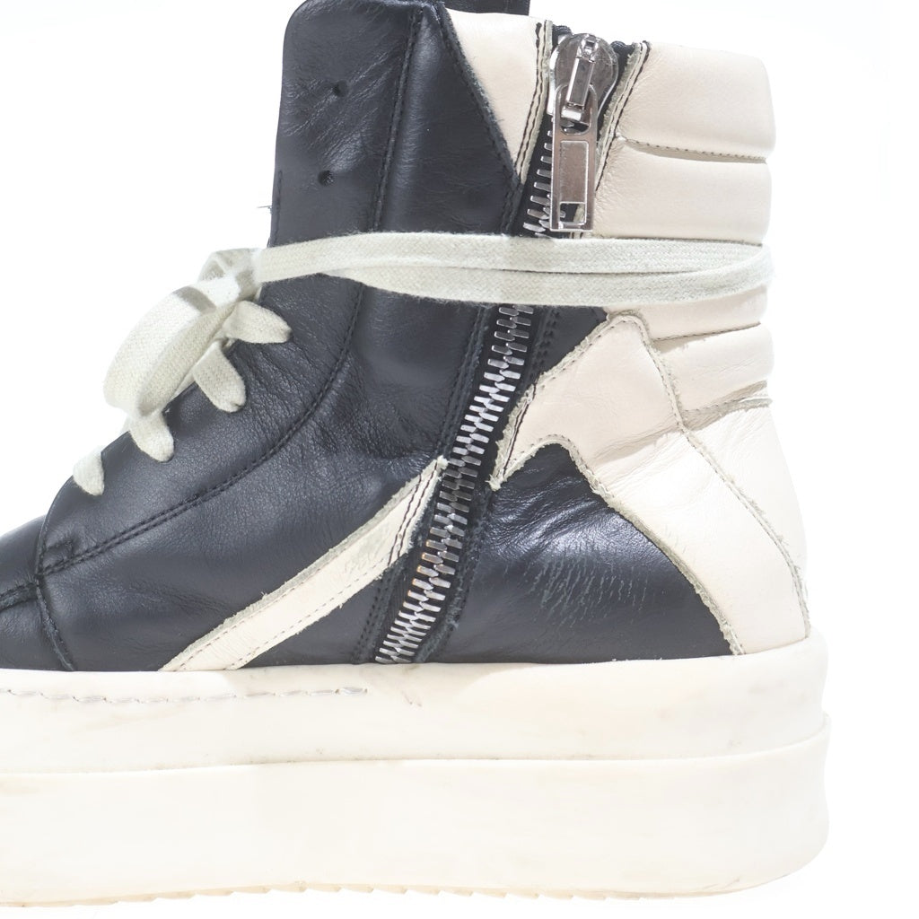 Rick Owens(リックオウエンス) Mega Bumper Geobasket Sneaker メガバンパー ジオバスケットレザーハイカットスニーカー シューズ ブラック/ホワイト