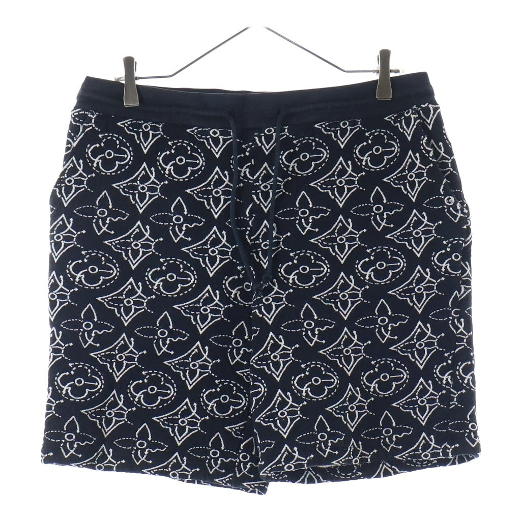 LOUIS VUITTON ルイヴィトン 21AW×NBA STRATEGIC FLOWERS QUILTED SHORTS RM212M DM0 HLY19W キルティング モノグラム ショーツ ショートパンツ ブラック LOUIS VUITTON(ルイヴィトン) 21AW×NBA STRATEGIC FLOWERS QUILTED