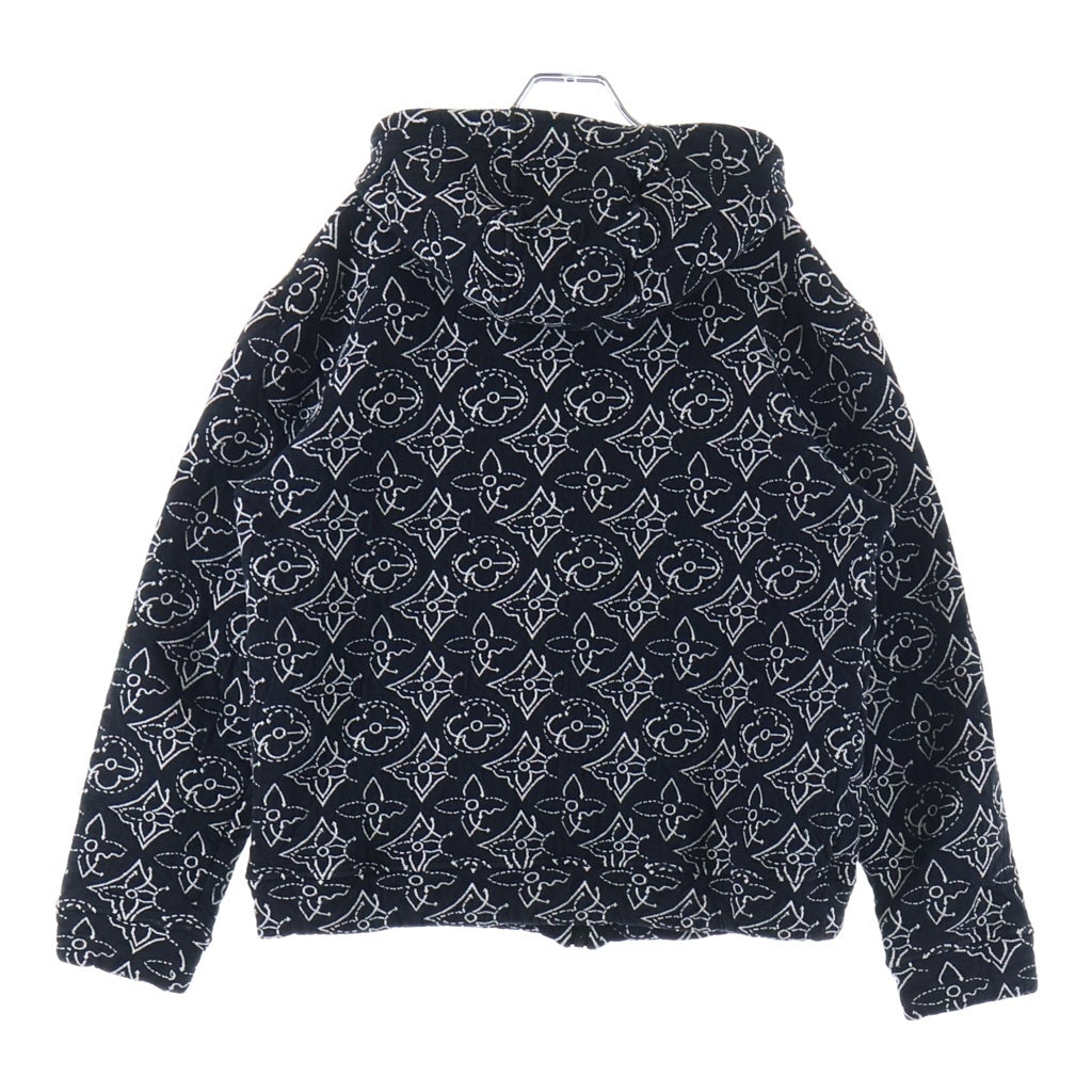 LOUIS VUITTON(ルイヴィトン) 21AW ×NBA モノグラム ストゥラティージ フラワー キルテッド ジップアップパーカー ブラック RM212M DM0 HLY12W
