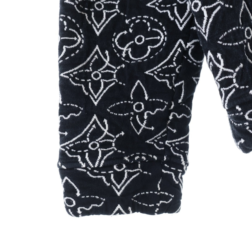 LOUIS VUITTON(ルイヴィトン) 21AW ×NBA モノグラム ストゥラティージ フラワー キルテッド ジップアップパーカー ブラック RM212M DM0 HLY12W