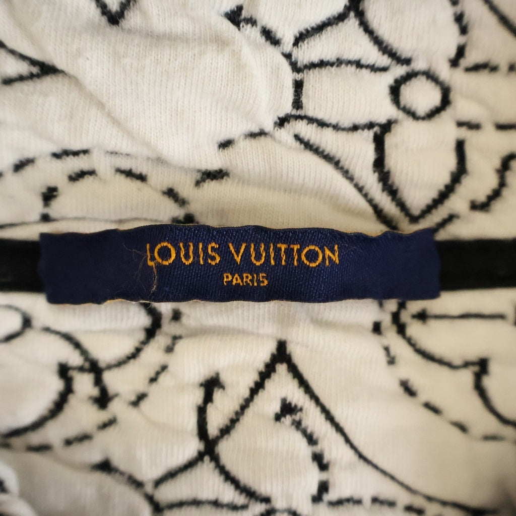 LOUIS VUITTON(ルイヴィトン) 21AW ×NBA モノグラム ストゥラティージ フラワー キルテッド ジップアップパーカー ブラック RM212M DM0 HLY12W