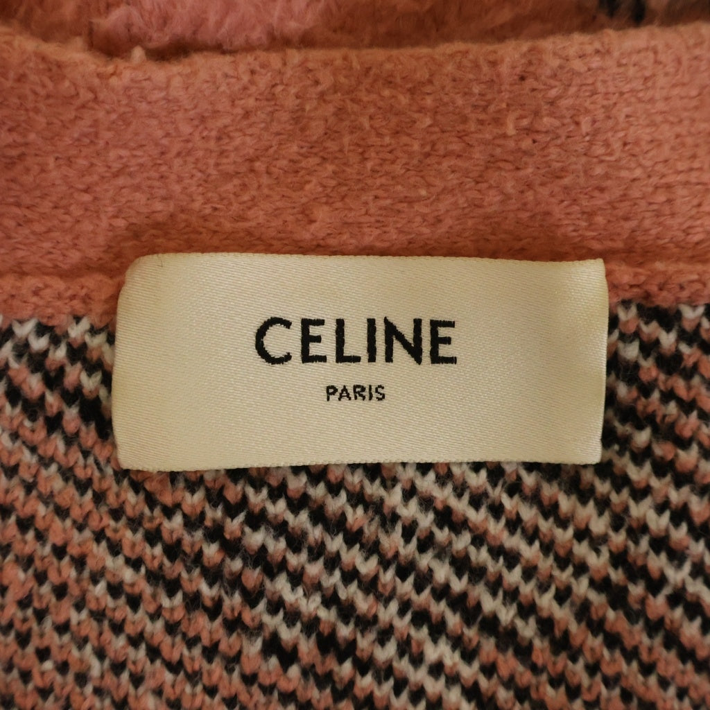 CELINE(セリーヌ) 22SS Artist Jacquard Cardigan 2A94W531Q エイミードリアン ブラッシュドコットンアーティストジャガードカーディガン ピンク