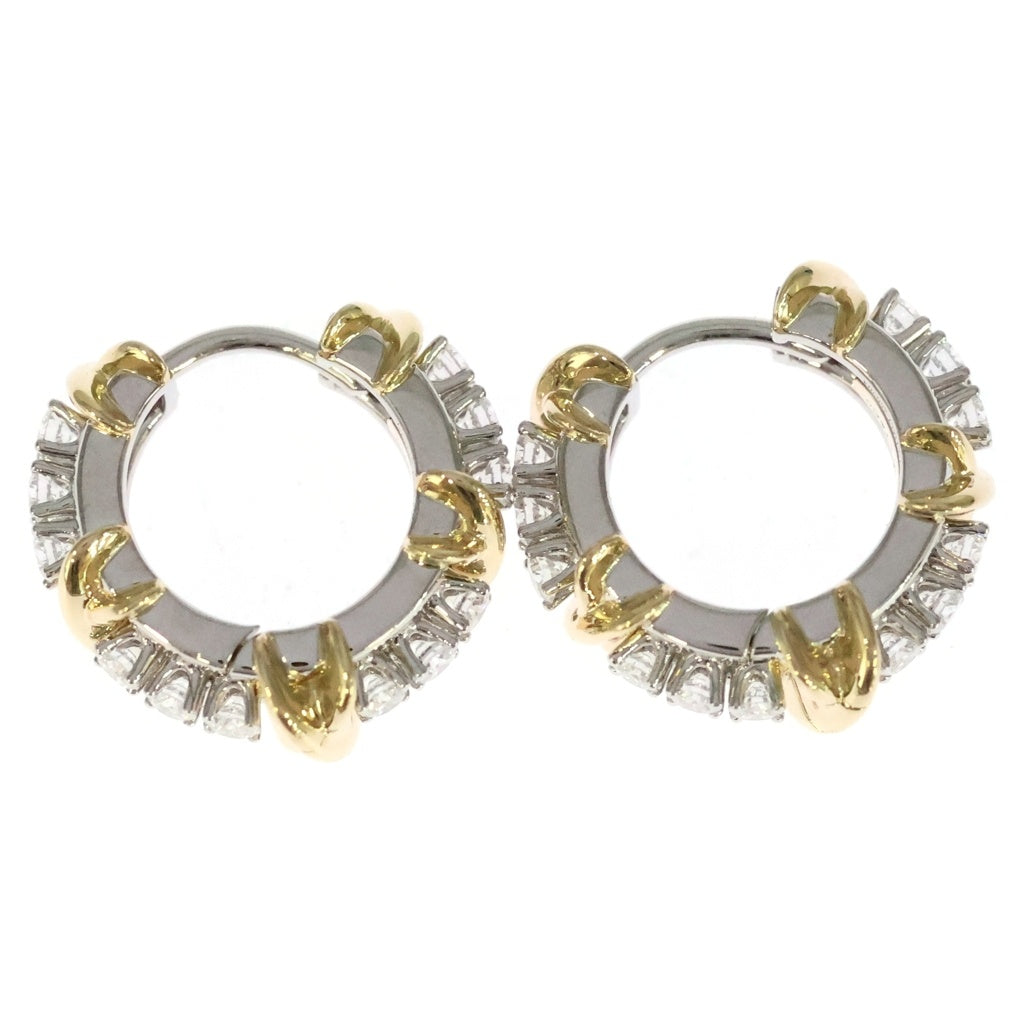 TIFFANY & Co.(ティファニー) Sixteen Stone ジャン シュランバージェ ダイヤ ピアス Pt950 Au750YG プラチナ/イエローゴールド レディース