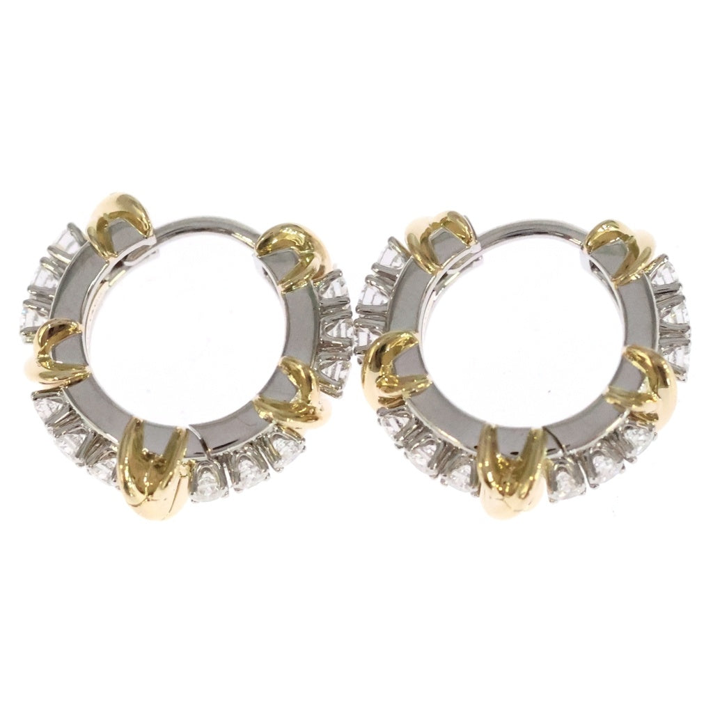 TIFFANY & Co.(ティファニー) Sixteen Stone ジャン シュランバージェ ダイヤ ピアス Pt950 Au750YG プラチナ/イエローゴールド レディース