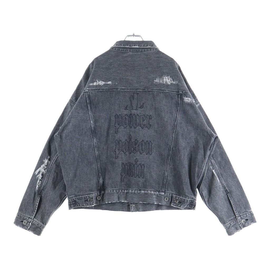 cvtvlist(カタリスト) POWER POISON PAIN DENIM JACKET パワーポイズンペイン デニムジャケット ブラック 21FW0109