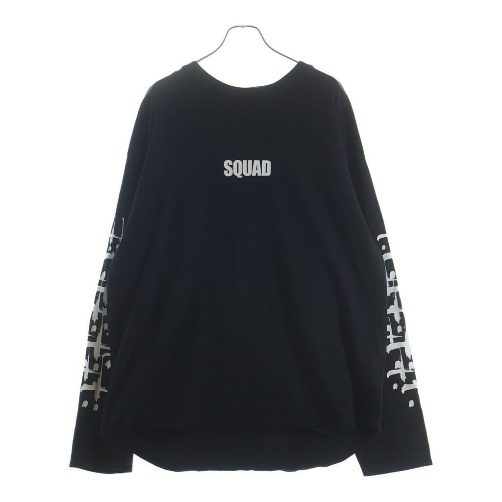 cvtvlist(カタリスト) SQUAD プリント 長袖Tシャツカットソー ブラック 21FW0109