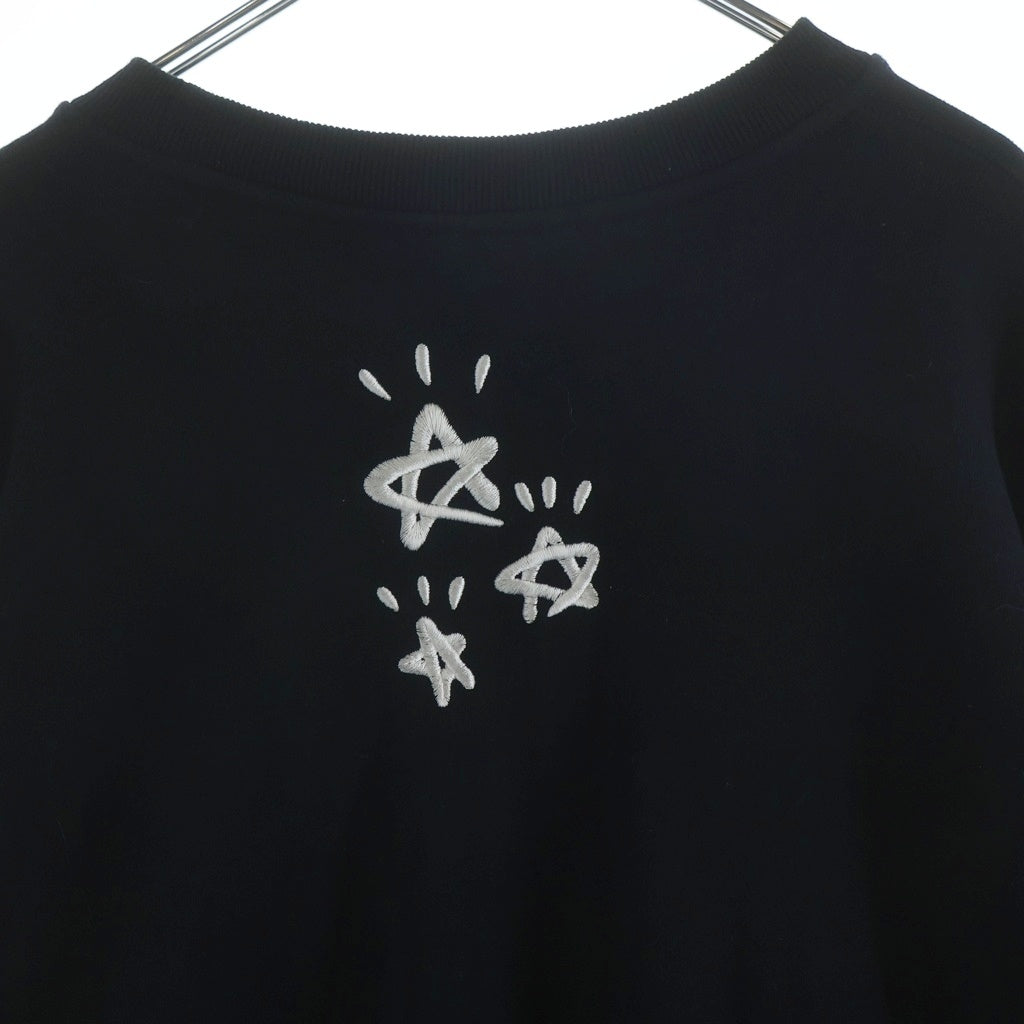 cvtvlist(カタリスト) CTLS ロゴ 刺繍 オーバーサイズ スウェット トレーナー 2401020303 ブラック