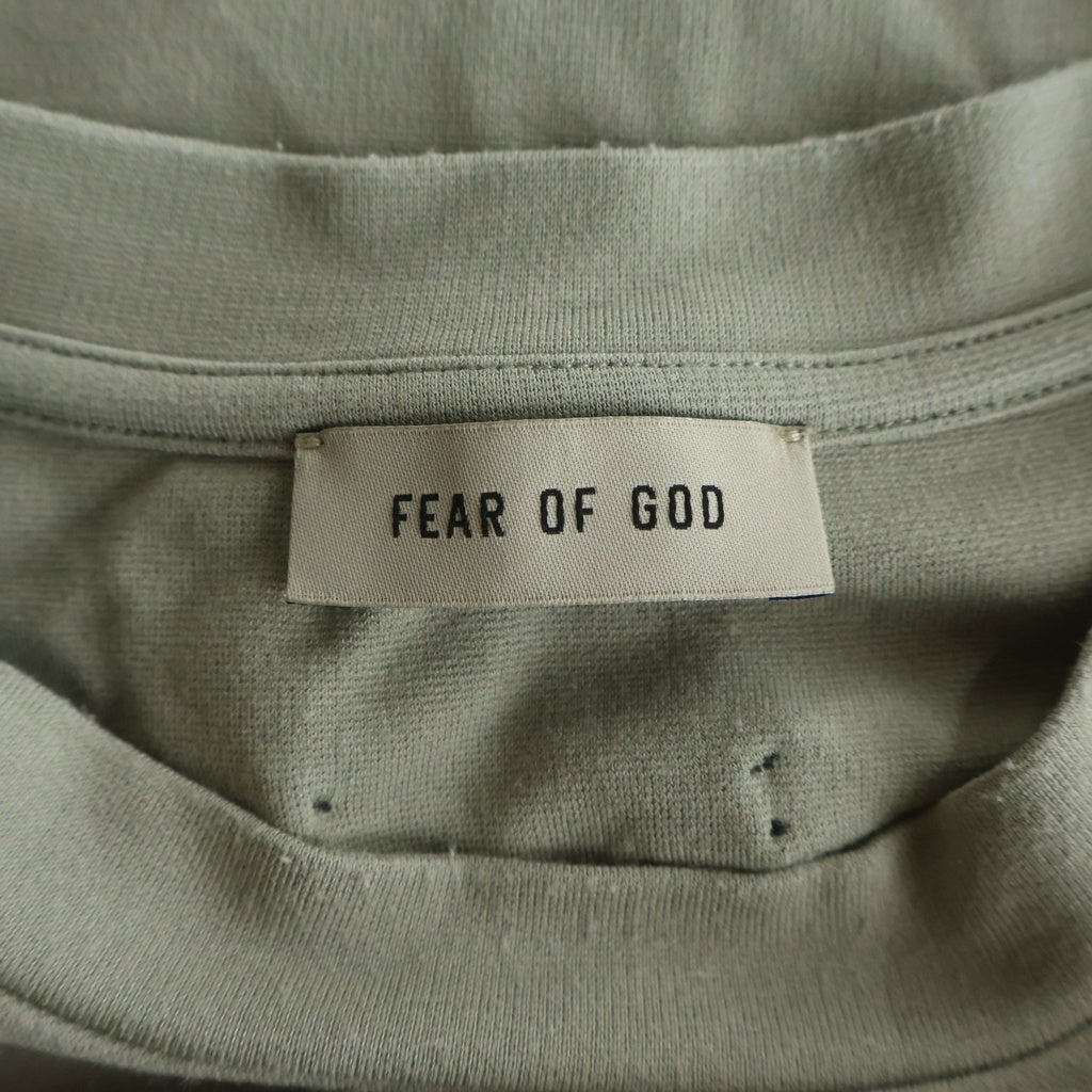 FEAR OF GOD(フィアオブゴッド) 8 MILANO EMBROIDERED 8刺繍 半袖Tシャツカットソー ベージュ
