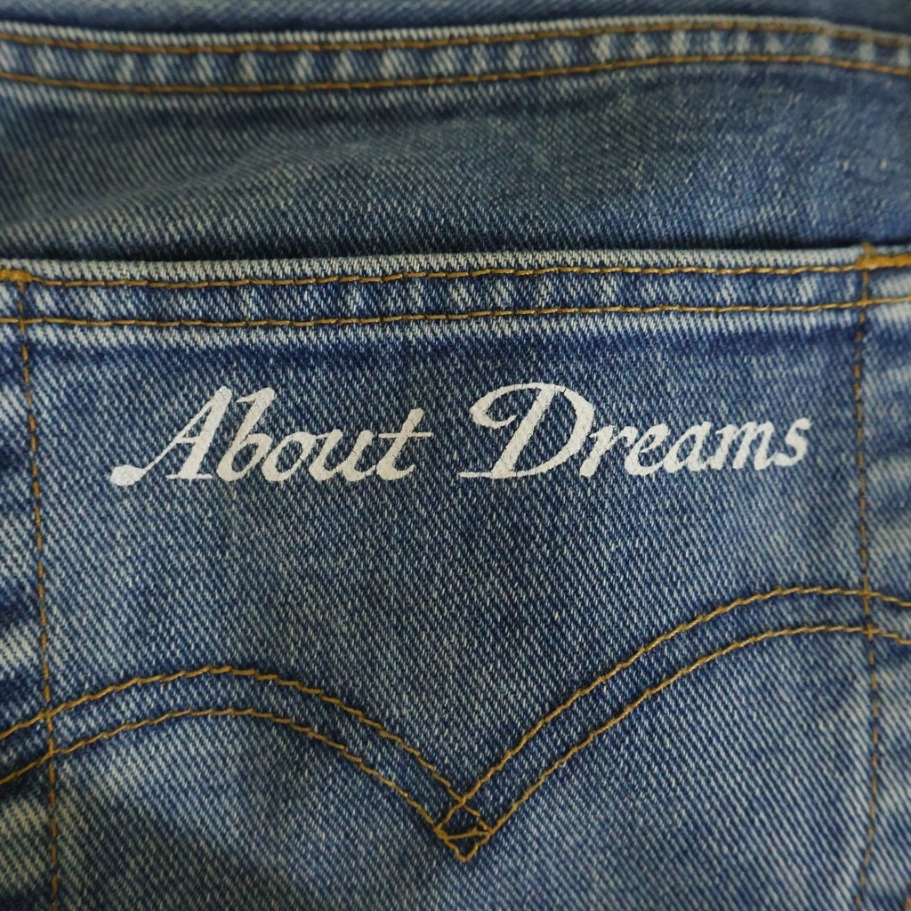About Dreams(アバウトドリームズ) Butterfly Denim アバウトドリームス バタフライプリント リメイク デニムパンツ インディゴ
