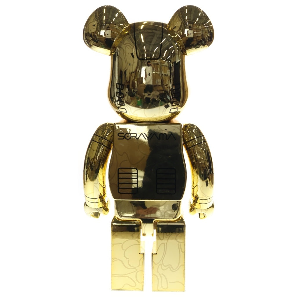 BE@RBRICK(ベアブリック) x BAPE Baby Milo x Hajime Sorayama 1000% 'Gold' フィギュア 人形 インテリア ゴールド