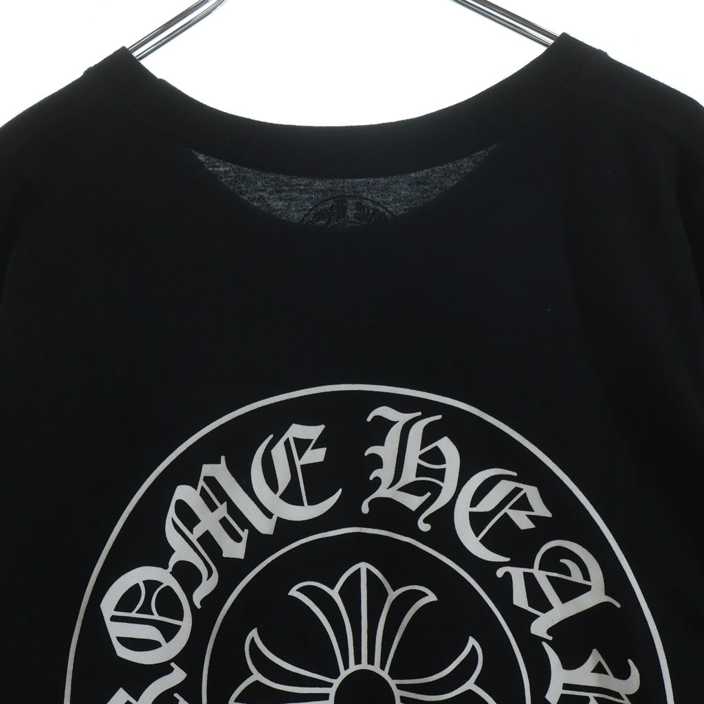CHROME HEARTS(クロムハーツ) HORSESHOE S/S TEE ホースシュープリント クルーネック半袖Tシャツカットソー ブラック