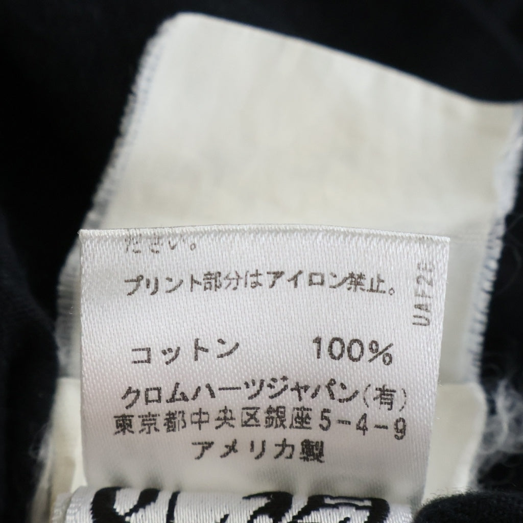 CHROME HEARTS(クロムハーツ) CH L/S NECK LOGO ネックロゴプリント グラデーション 袖ロゴ 長袖Tシャツ ロングスリーブカットソー ブラック/マルチカラー