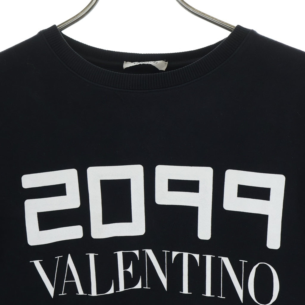 VALENTINO(ヴァレンティノ) ロゴ クルーネックスウェットトレーナー ブラック 0000007857 01