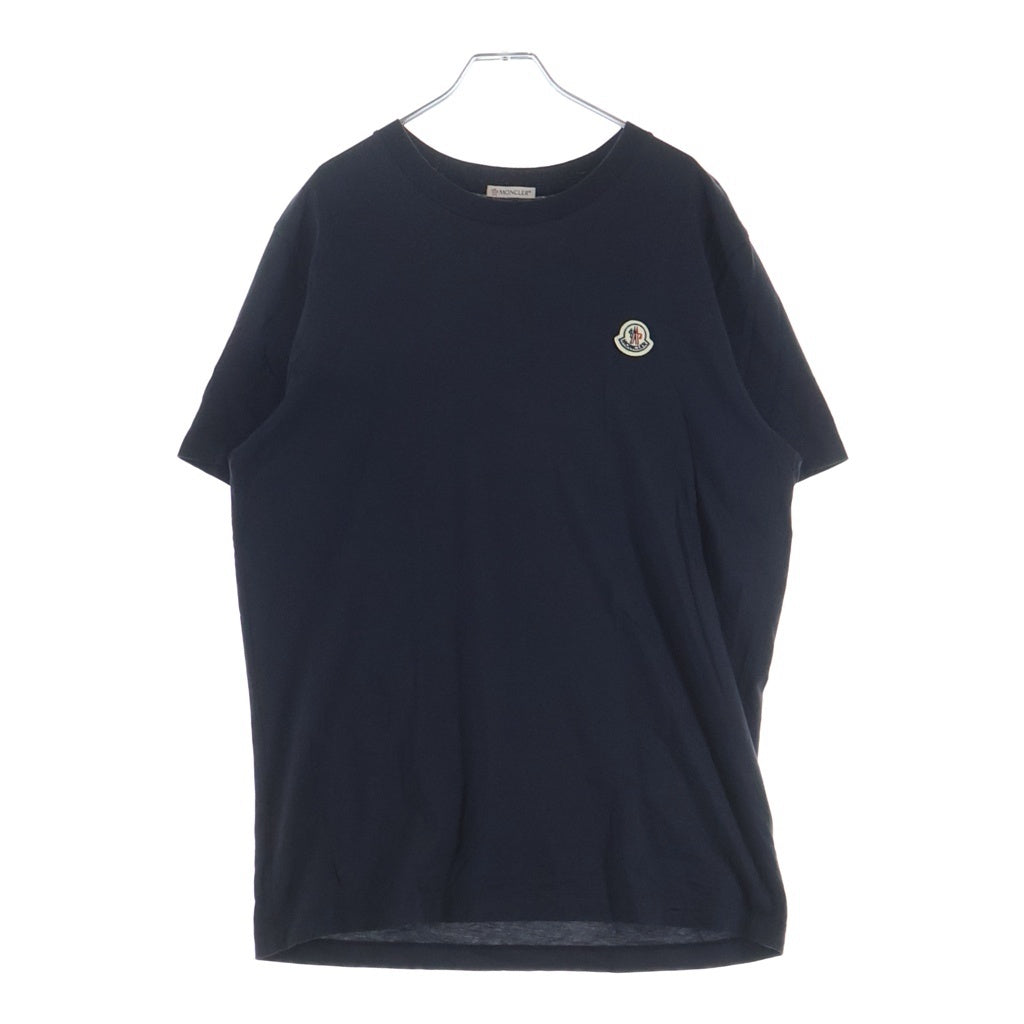 MONCLER(モンクレール) FRONT LOGO PATCH COTTON TEE フロントロゴパッチ コットンTシャツカットソー ブラック