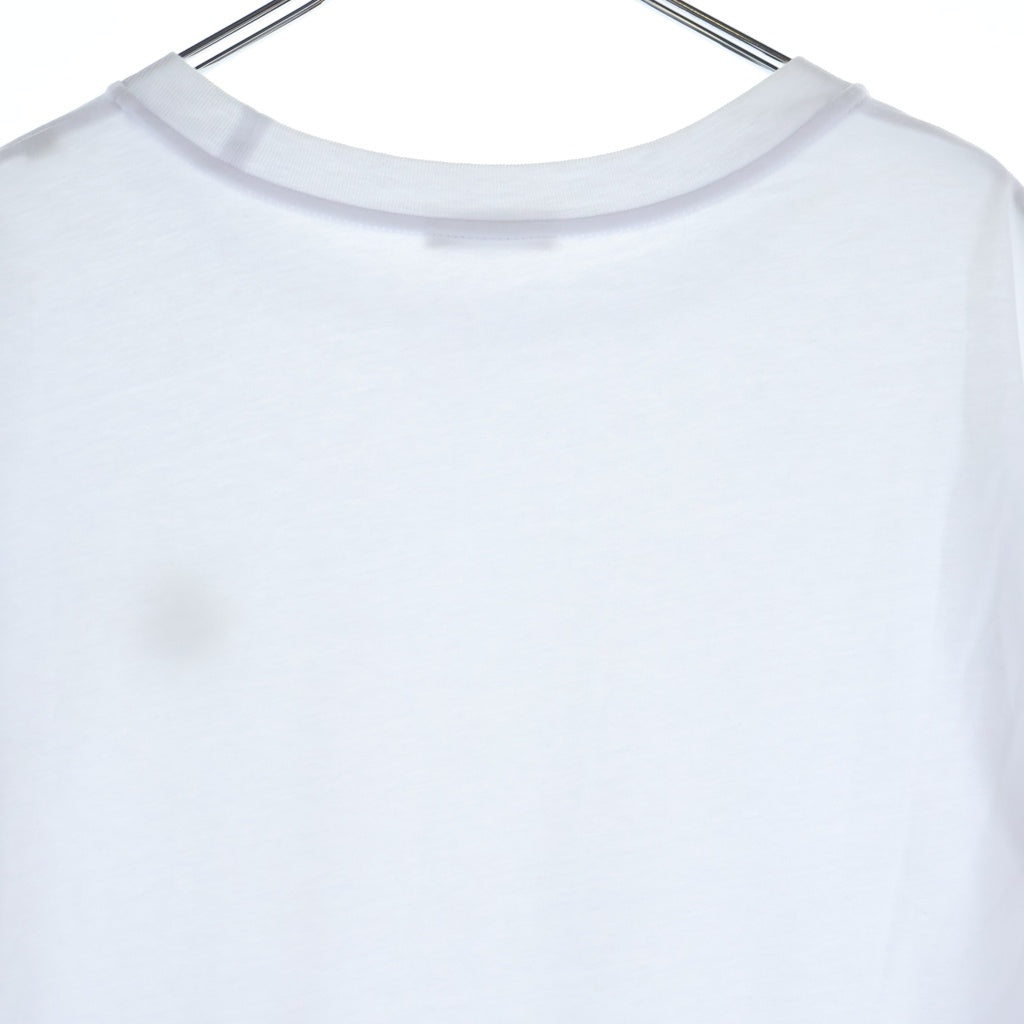 MONCLER(モンクレール) FRONT LOGO PATCH COTTON TEE フロントロゴパッチ コットンTシャツカットソー ホワイト