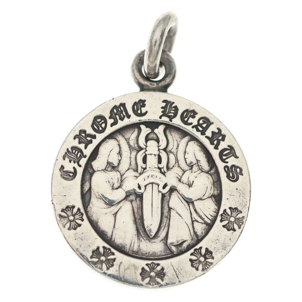 CHROME HEARTS(クロムハーツ) CHRM ANGL MDL V2 エンジェルメダルチャーム ペンダントトップ シルバーBCA229