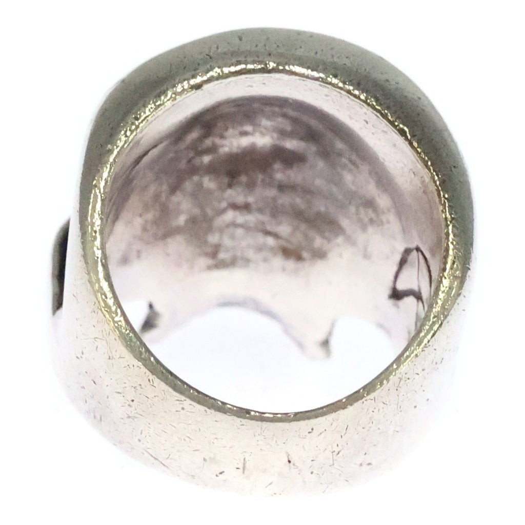 CRAZY PIG(クレイジーピッグ) LARGE EVIL SKULL RING ラージ スカルリング シルバー