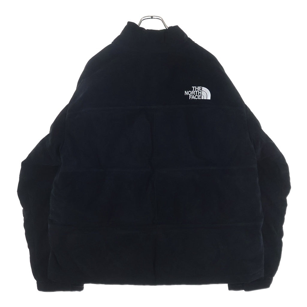 SUPREME(シュプリーム) 23AW×THE NORTH FACE Suede Nuptse Jacket ノースフェイス スウェード ヌプシ ダウン ジャケット NF0A875N ブラック