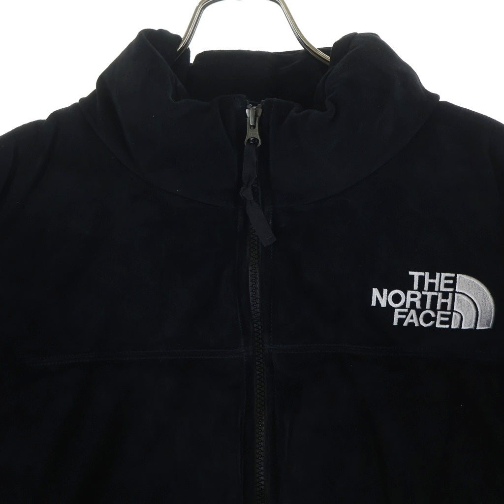SUPREME(シュプリーム) 23AW×THE NORTH FACE Suede Nuptse Jacket ノースフェイス スウェード ヌプシ ダウン ジャケット NF0A875N ブラック