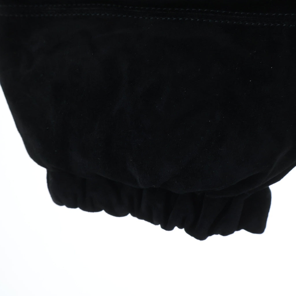 SUPREME(シュプリーム) 23AW×THE NORTH FACE Suede Nuptse Jacket ノースフェイス スウェード ヌプシ ダウン ジャケット NF0A875N ブラック