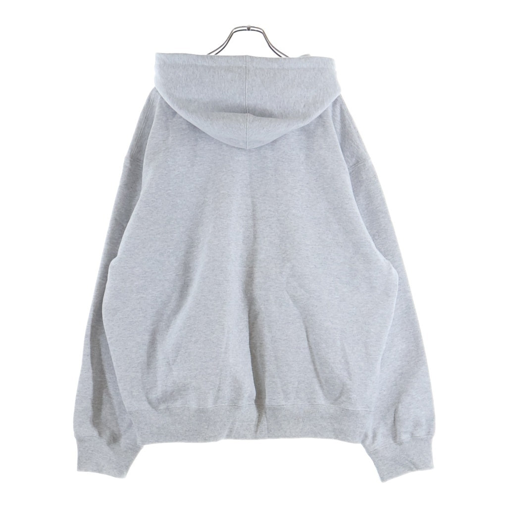 SUPREME(シュプリーム) 25SS Collegiate Applique Zip Up Hooded Sweatshirt ロゴ ジップアップパーカー グレー