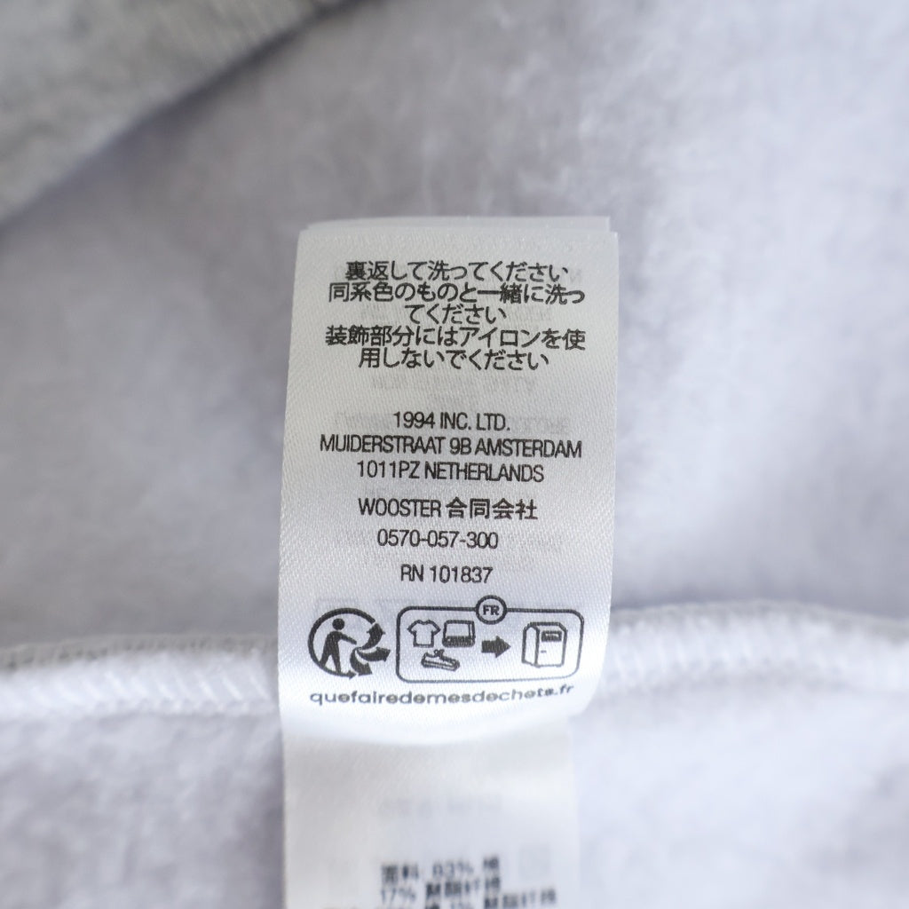 SUPREME(シュプリーム) 25SS Collegiate Applique Zip Up Hooded Sweatshirt ロゴ ジップアップパーカー グレー