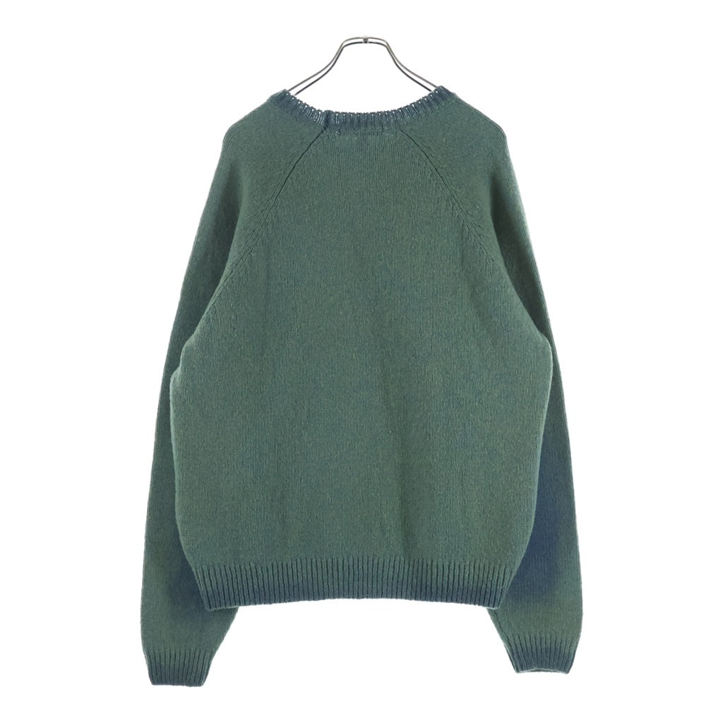 SUPREME(シュプリーム) 24AW Flocked Logo Sweater フロックド ロゴ ニットセーター グリーン