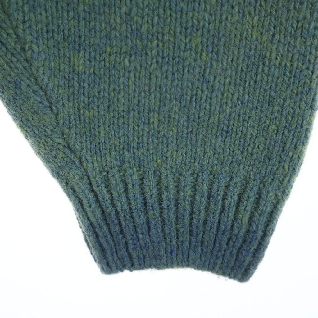 SUPREME(シュプリーム) 24AW Flocked Logo Sweater フロックド ロゴ ニットセーター グリーン