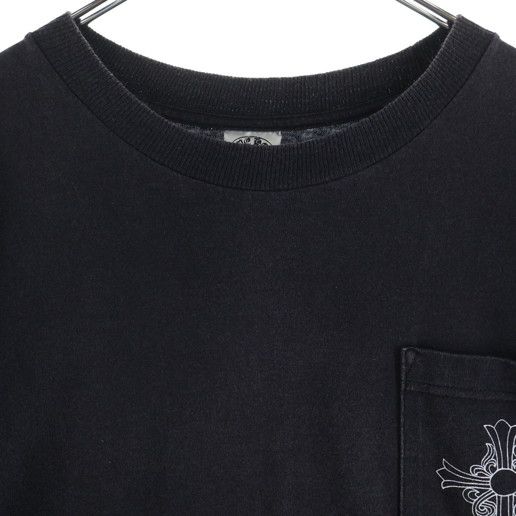CHROME HEARTS(クロムハーツ) OLD CH S/S TEE オールド ニューヨーク限定 胸クロスプリント クルーネック半袖Tシャツカットソー ブラック