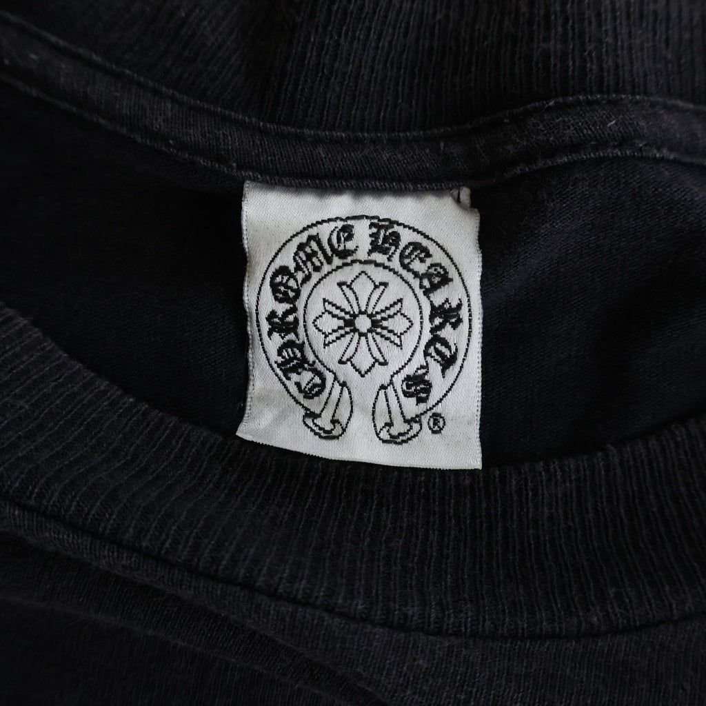 CHROME HEARTS(クロムハーツ) OLD CH S/S TEE オールド ニューヨーク限定 胸クロスプリント クルーネック半袖Tシャツカットソー ブラック