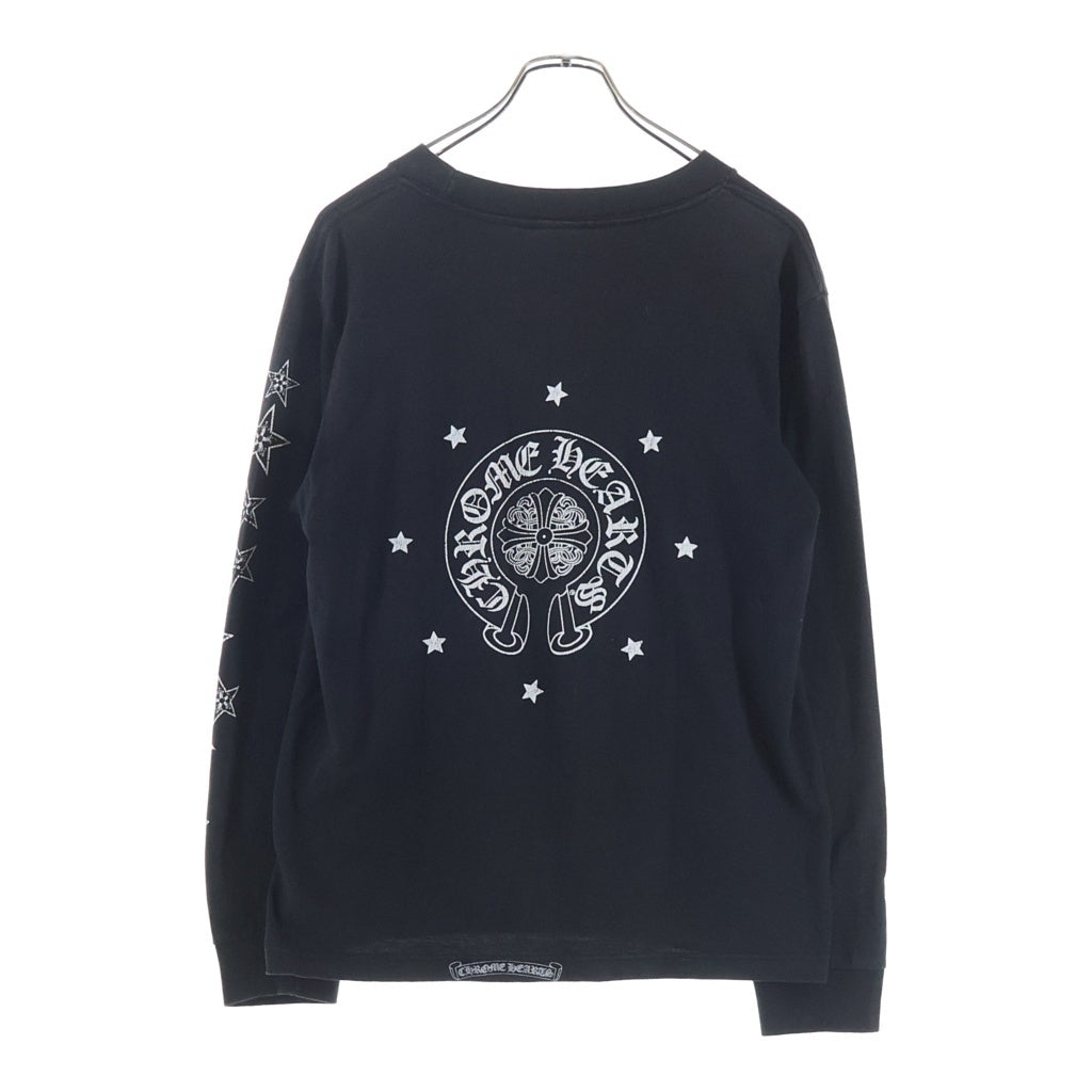 CHROME HEARTS(クロムハーツ) OLD STAR L/S オールド バックホースシュースタープリント 長袖Tシャツ