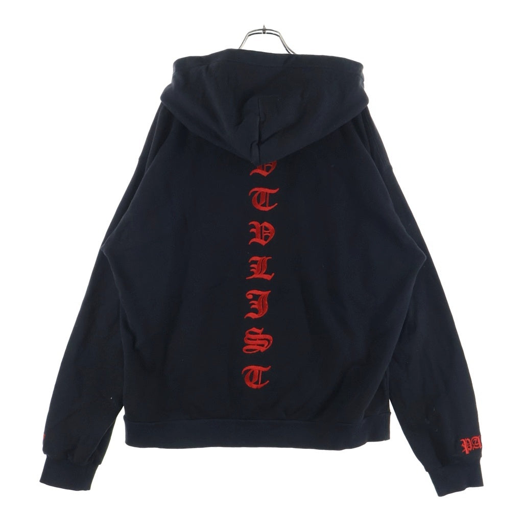 cvtvlist(カタリスト) 24SS ×ROYAL FLASH 別注 刺繍ロゴ プルオーバーパーカー ブラック 240112RF01