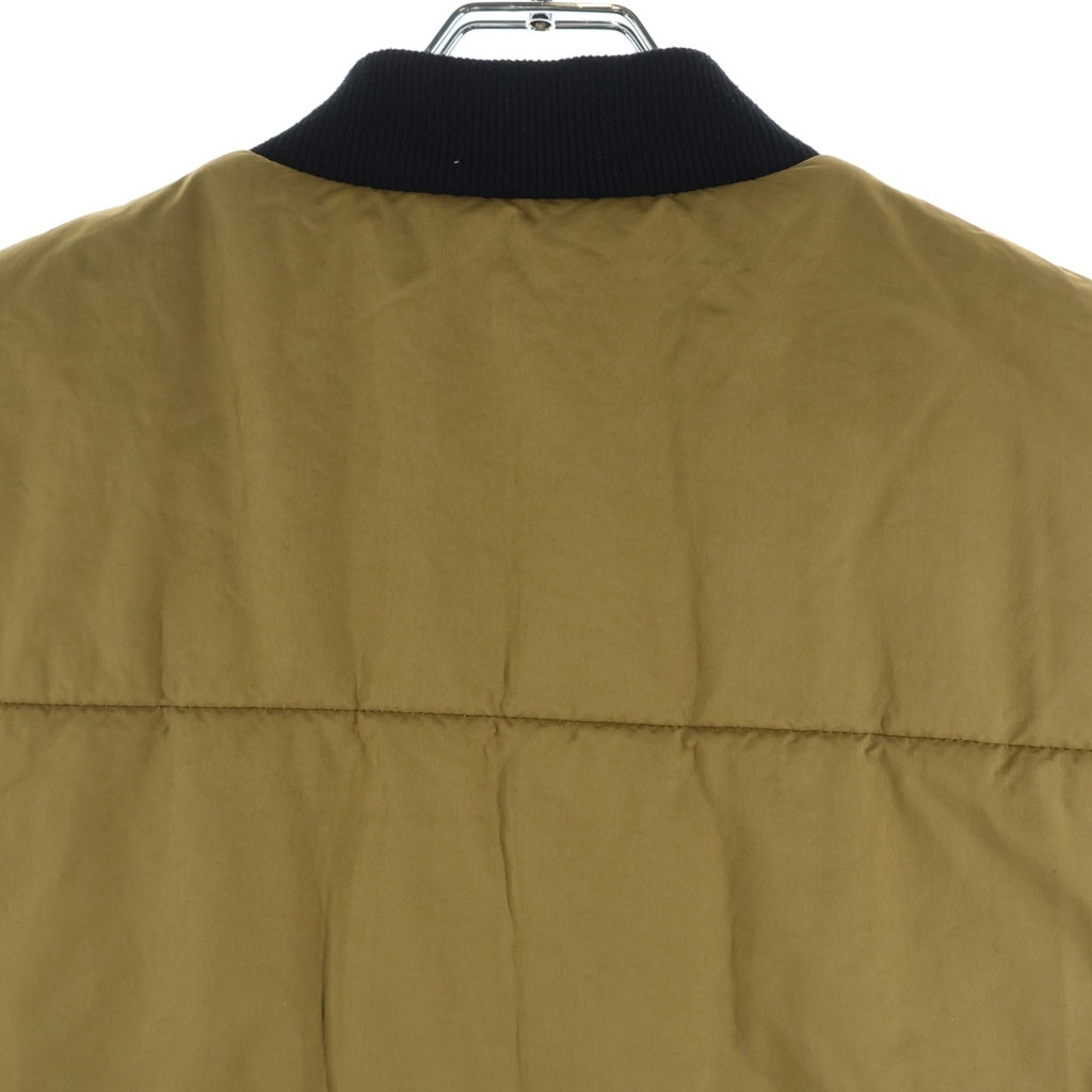 STUSSY(ステューシー) PRIMALOFT QUILTED VEST ロゴ刺繍 プリマロフト 中綿 ベスト ベージュ