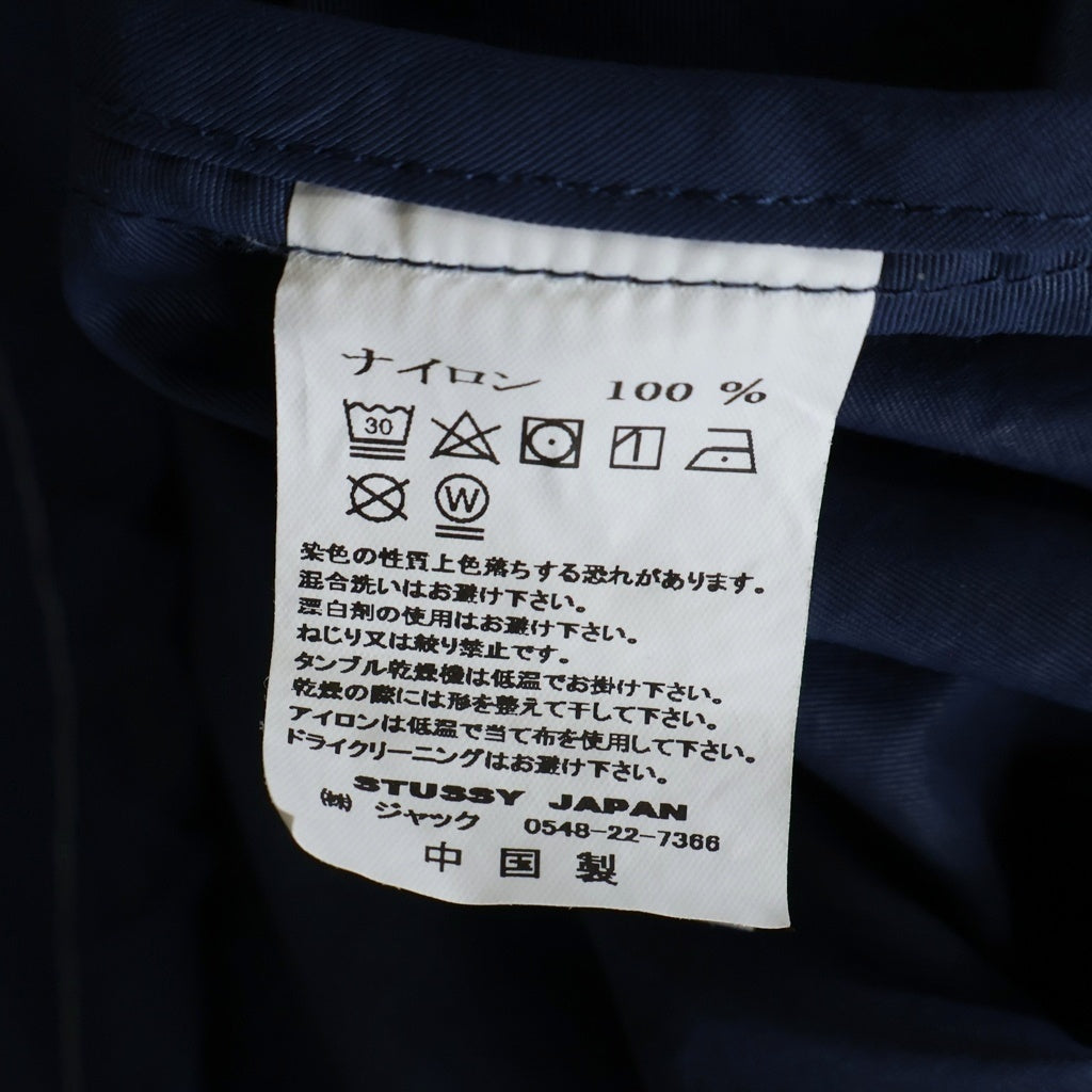STUSSY(ステューシー) FOLSOM COACH JACKET ロゴ刺繍 コーチジャケット ブルー