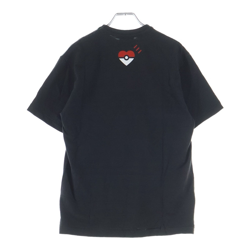 HUMAN MADE(ヒューマンメイド) ×POKEMON ピカチュウプリント 半袖Tシャツカットソー ブラック
