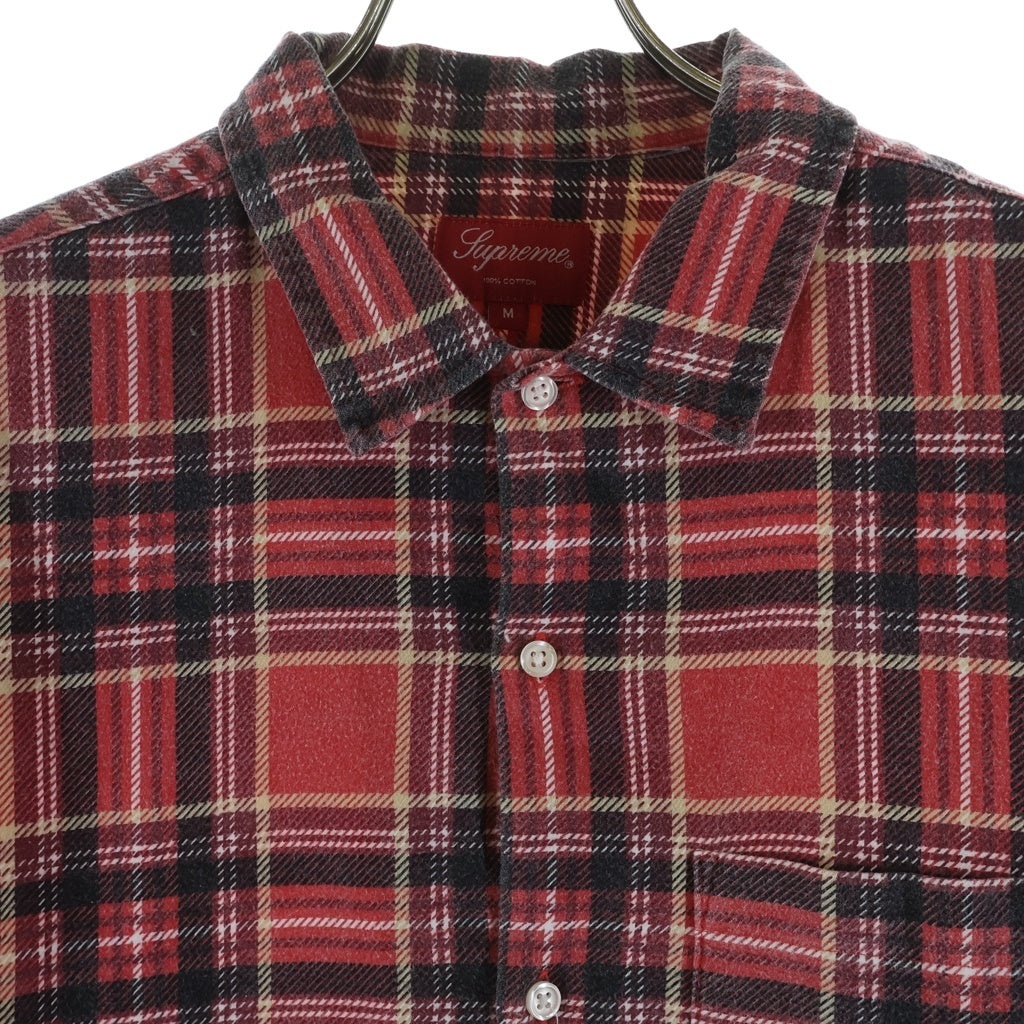 SUPREME(シュプリーム) 20SS Printed Plaid Shirt プリントチェック長袖シャツ レッド
