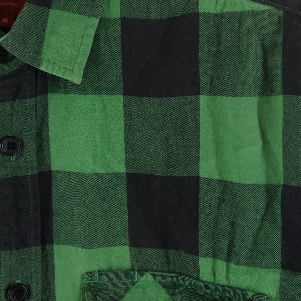 SUPREME(シュプリーム) 10AW Buffalo Flannel Shirt バッファローチェックシャツ グリーン/ブラック
