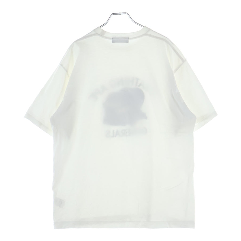GOD SELECTION XXX(ゴッドセレクショントリプルエックス) ×A BATHING APE アベイシングエイプ ロゴプリント 半袖Tシャツカットソー ホワイト