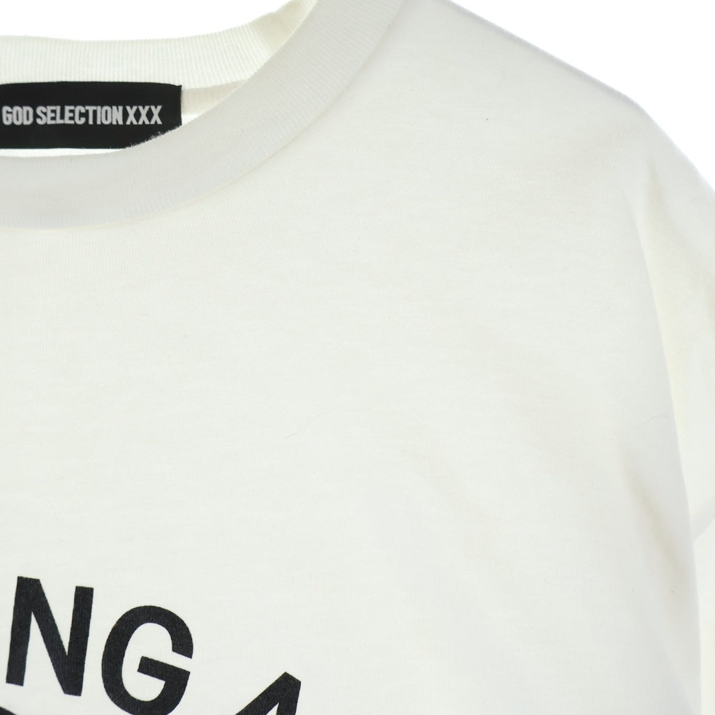 GOD SELECTION XXX(ゴッドセレクショントリプルエックス) ×A BATHING APE アベイシングエイプ ロゴプリント 半袖Tシャツカットソー ホワイト
